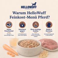 Feinkost Menü Pferd mit Gemüse