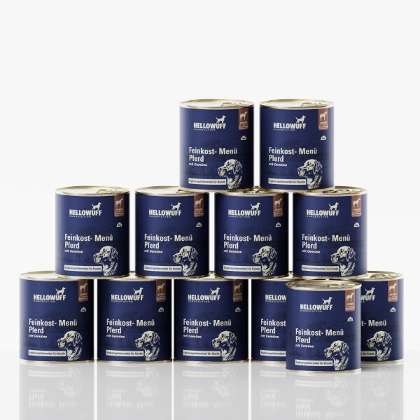 Feinkost Menü Pferd mit Gemüse 12 x 800 g